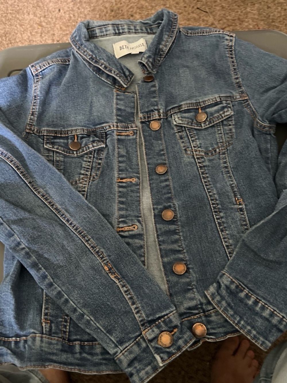 Beta House Women's Midwash Denim Jacket